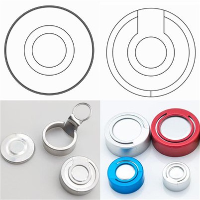 396 Aliminyòm Flip Off sele 26mm