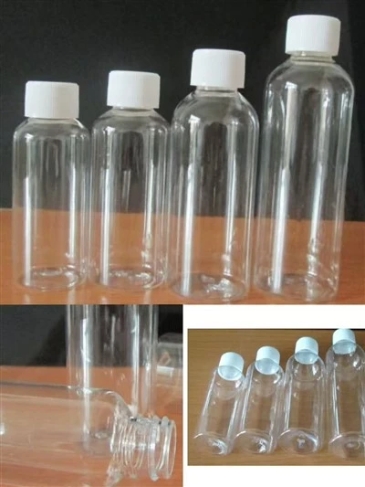Mens boutèy plastik transparan